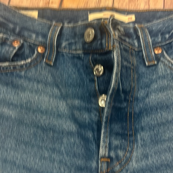 Levi’s button fly wedgie style Preloved denim - Picture 3 of 8